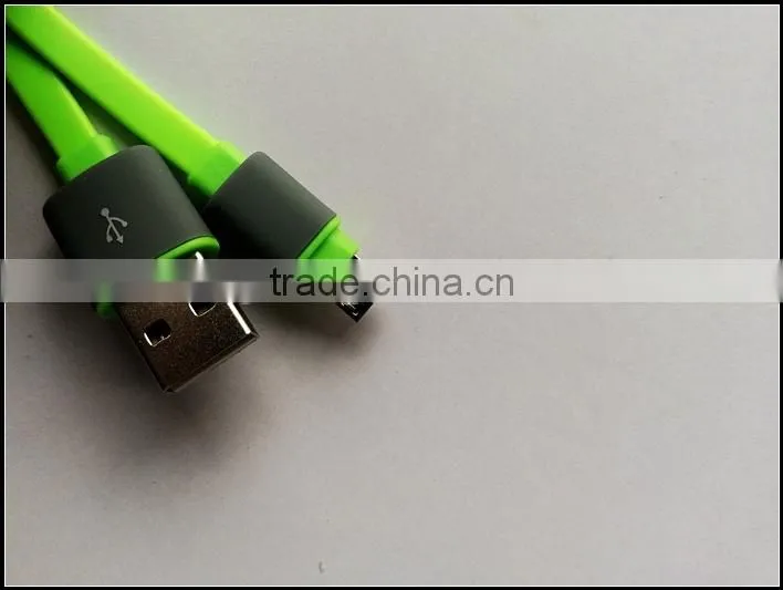 micro and I5 flat usb cable with transparent lid for mobile