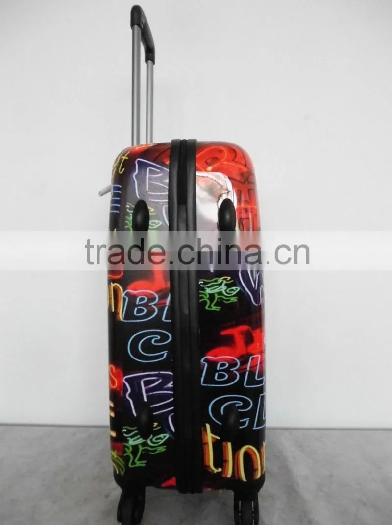 Modern Printed ABS+PC trolley luggage case
