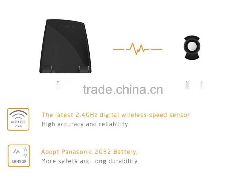 cycling computer with LED light for safe night riding