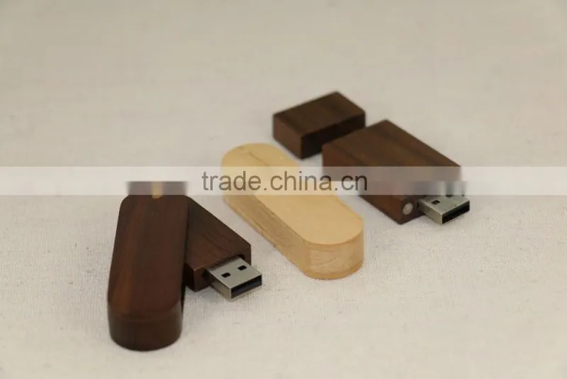 Eco-friendly Customized Logo Laser engraving Wooden USB Flash Driver for promotion