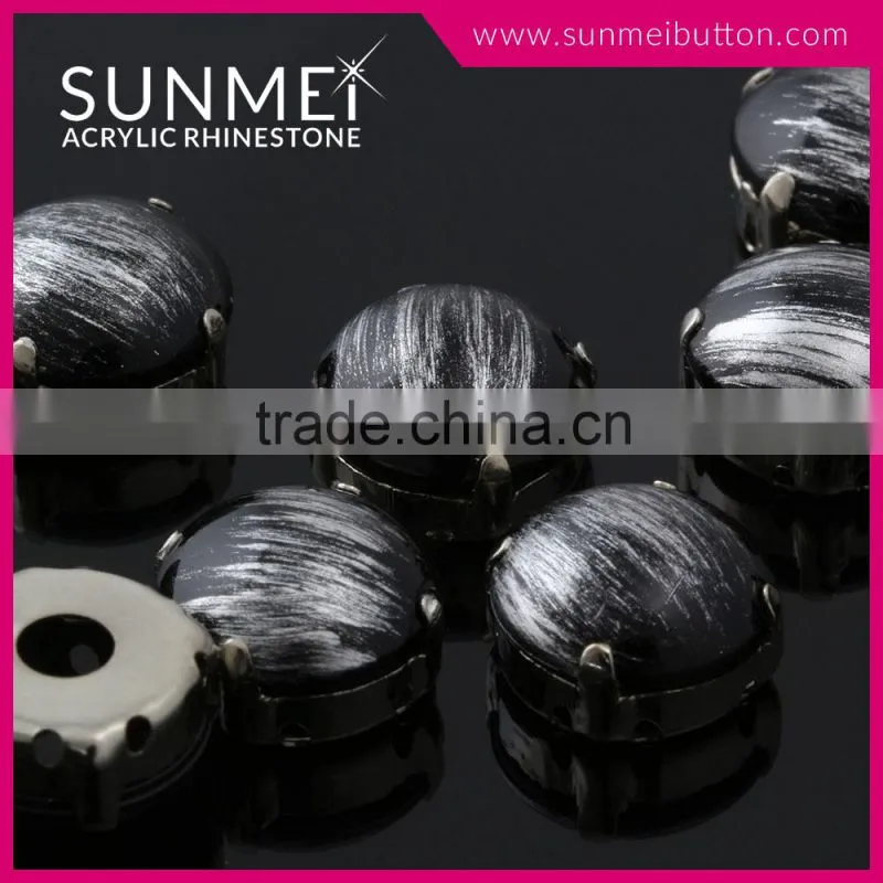 Made in Taiwan Products Dark Brown Flat Plastic Beads for Decorations