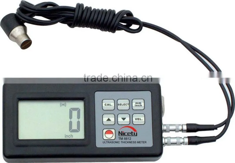 TM-8812 PROTABLE ULTRASONIC THICKNESS GAUGE for METAL GLASS CERAMIC PLASTIC