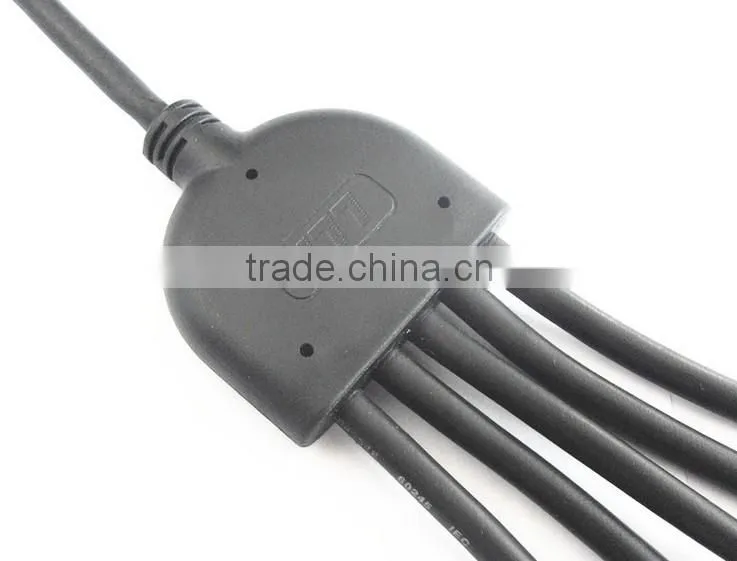 Hot Sale LLT 1 input to 5 outputs Wire Spliiter LED lights Y Connector