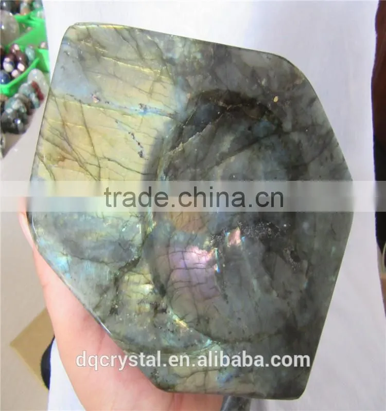 wholesale large labradorite crystal Ashtray for sale