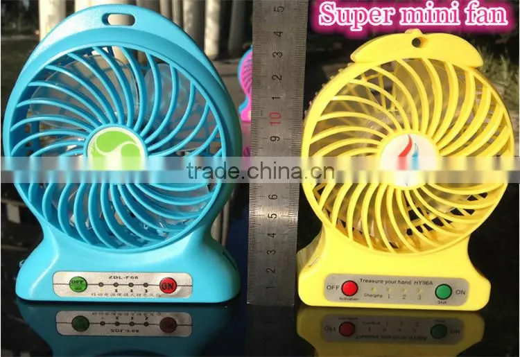 3 Speed Promotion Portable USB Mini Fan Handheld Cooler Cooling Fan Rechargeable Battery