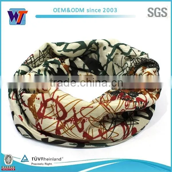 Screen print bandanas headwear multifunctional headwear muslim hijab