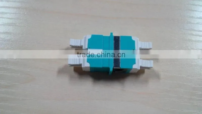 2 port 10G OM3 Aqua LC/UPC Duplex Multimode Optical fiber Adapters