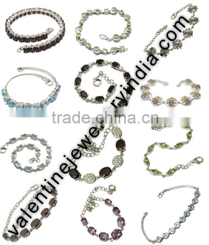 citrine bracelets, costume bracelets, silver fashion bracelet designs