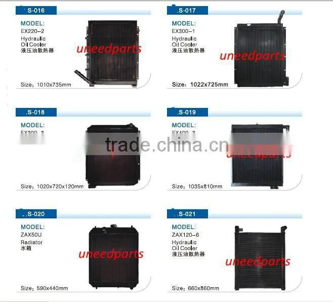 Factory direct supply Hitachi EX200-1 radiator