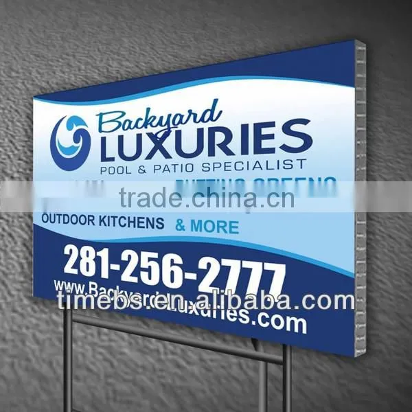 Corflute printed signs/correx sign board/coroplast signs