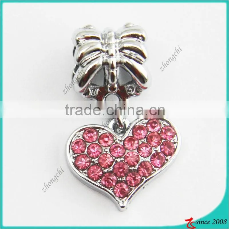 10MM Heart Slide Charm For Bracelet