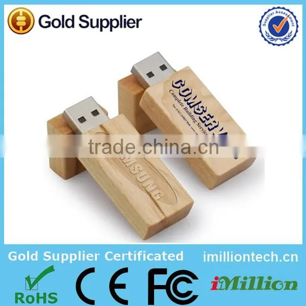 Wholesale bulk 1gb usb flash drives wood usb drives recycled wood usb