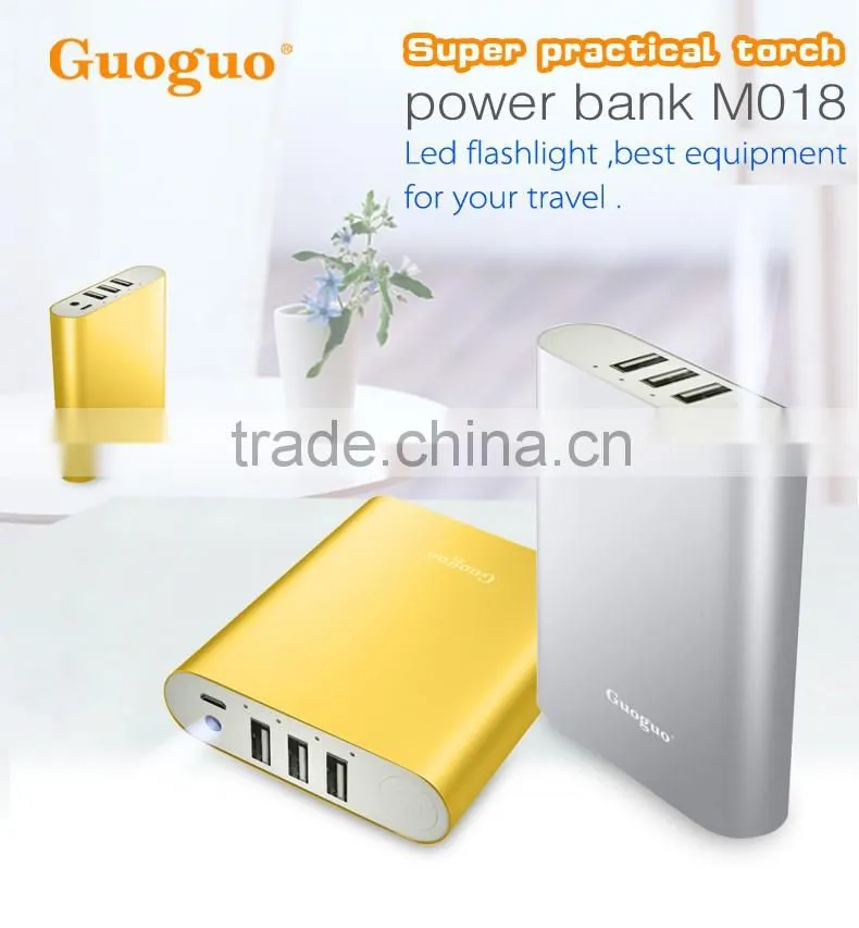 2016 High Quality OEM and ODM Power Bank 10000mAh with Rechargeable Battery
