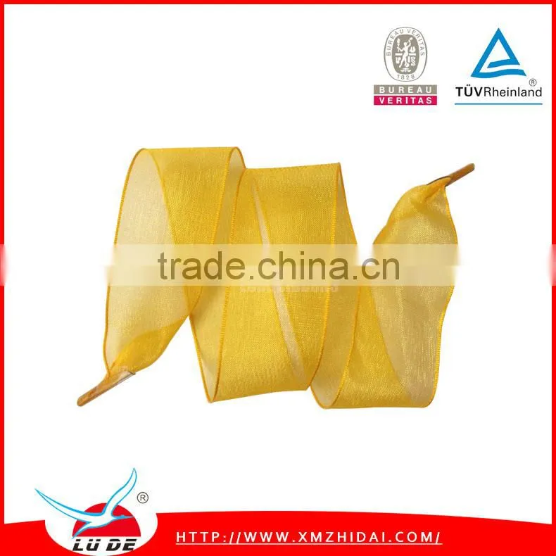 wholesale organza ribbon handles /shoelace for handbags
