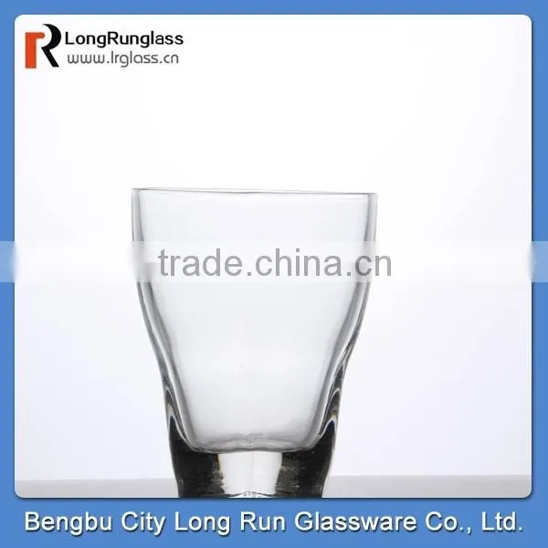 LongRun 11oz elegant love shape souvenir glass holder glass candle container