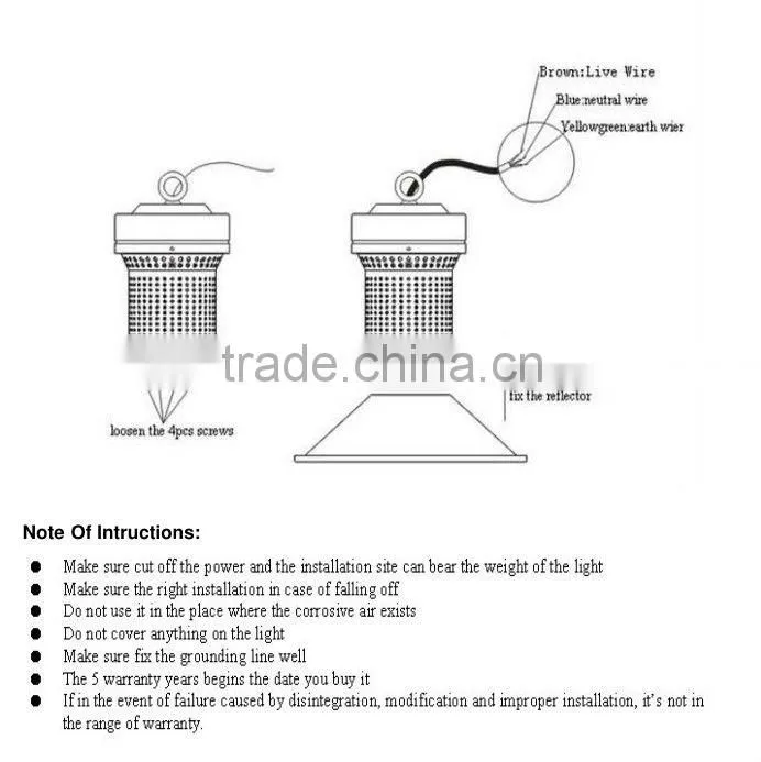 Long life led high bay 20watt magnetic induction lighting High bay Light