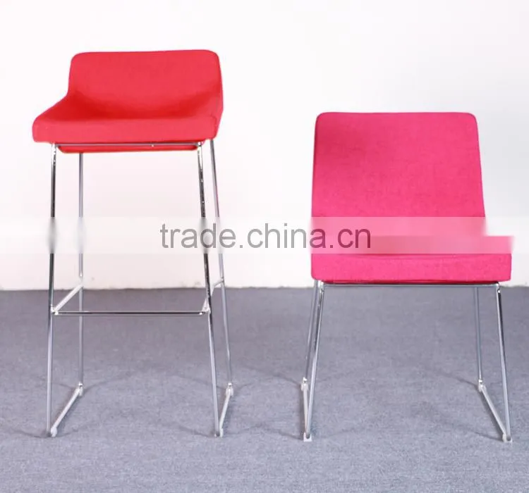 modern construction aluminium bar stool high chair