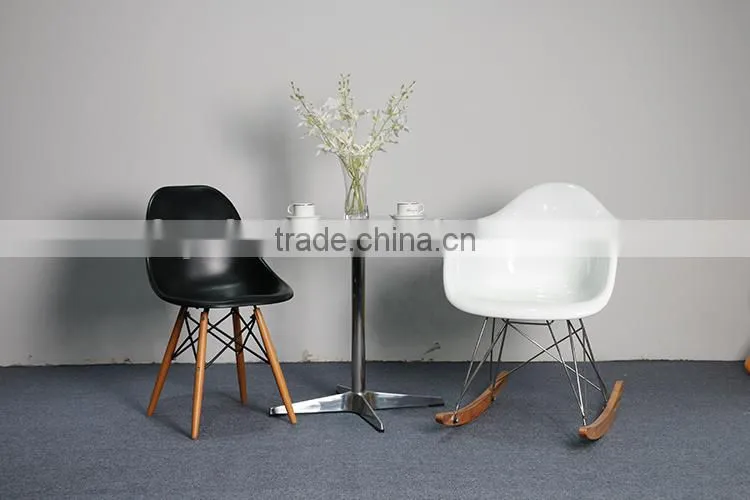 Designer Dining Side Wood Leg Replica ABS plastic Chair