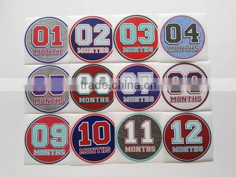 Fancy baby boy belly milestone stickers