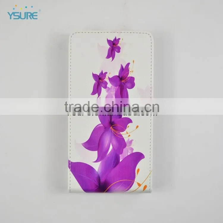 flower vertical flip cover case for sony xperia z1