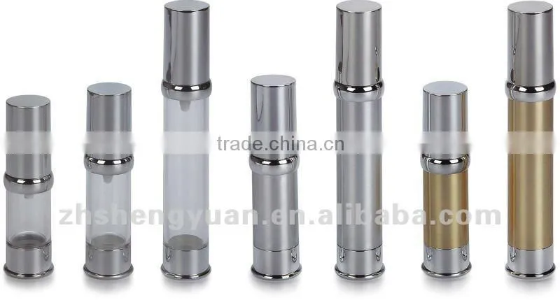 airless plastic bottle for cosmetic with pump