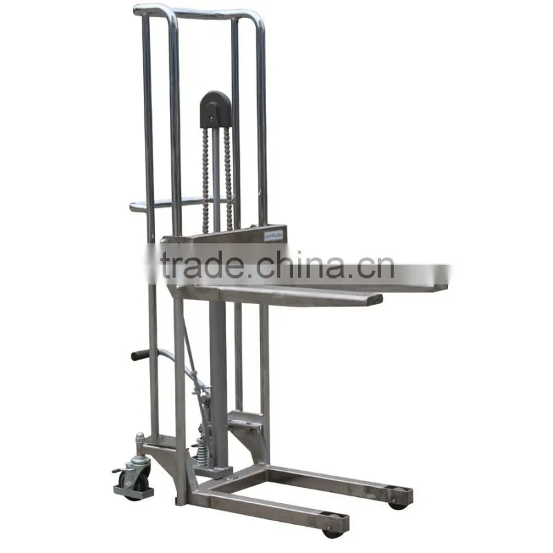 Hydraulic Foot Pump Type Stainless Steel Forklift Stacker