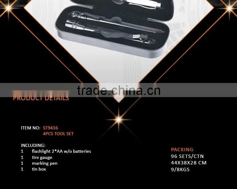 4Pcs Mini Tin Box Packing Hand Tool Set,Cheap Price Tools