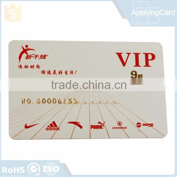 PVC 125 khz/hf cards pvc plastic sheet/ contactless plastic card
