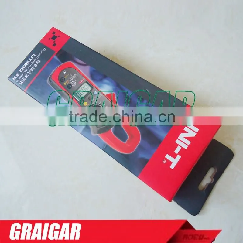 UNI-T UT204A digital clamp multimeters auto range temperature AC DC current clamp meter uni t UT 204A ammeter voltmeter