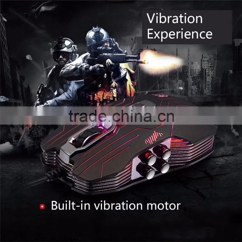 LUOM G5 3200DPI LED Optical 9D USB Vibration Wired Gaming Mouse