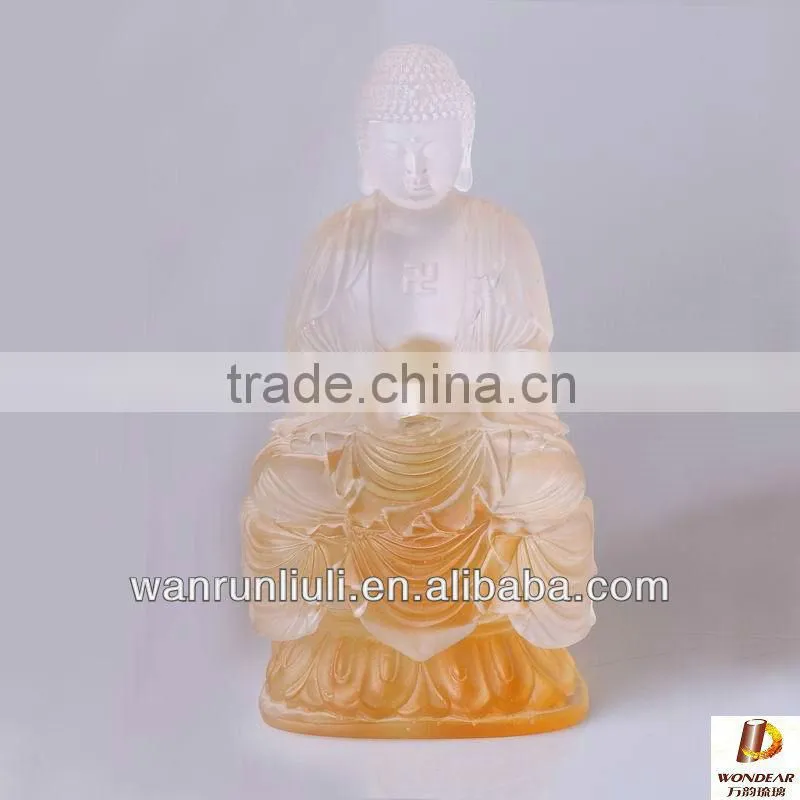 WF265 Chinese Liuli Buddha Sculpture