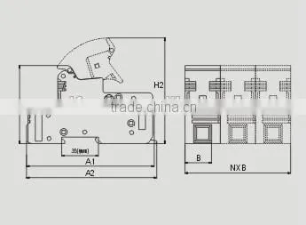 RT18-125 Plastic Fuse Holder