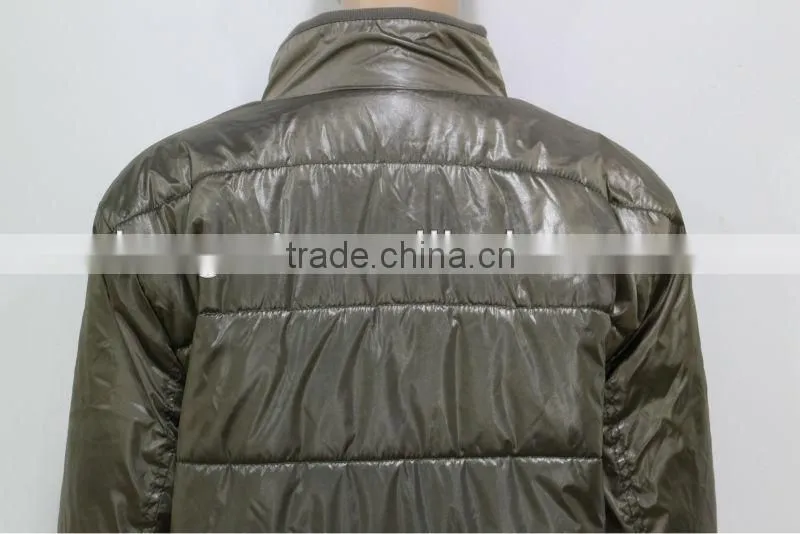 2014 Winter Padded Jacket Long-Sleeve Zipper Placket Contrast Color Men Down Jacket