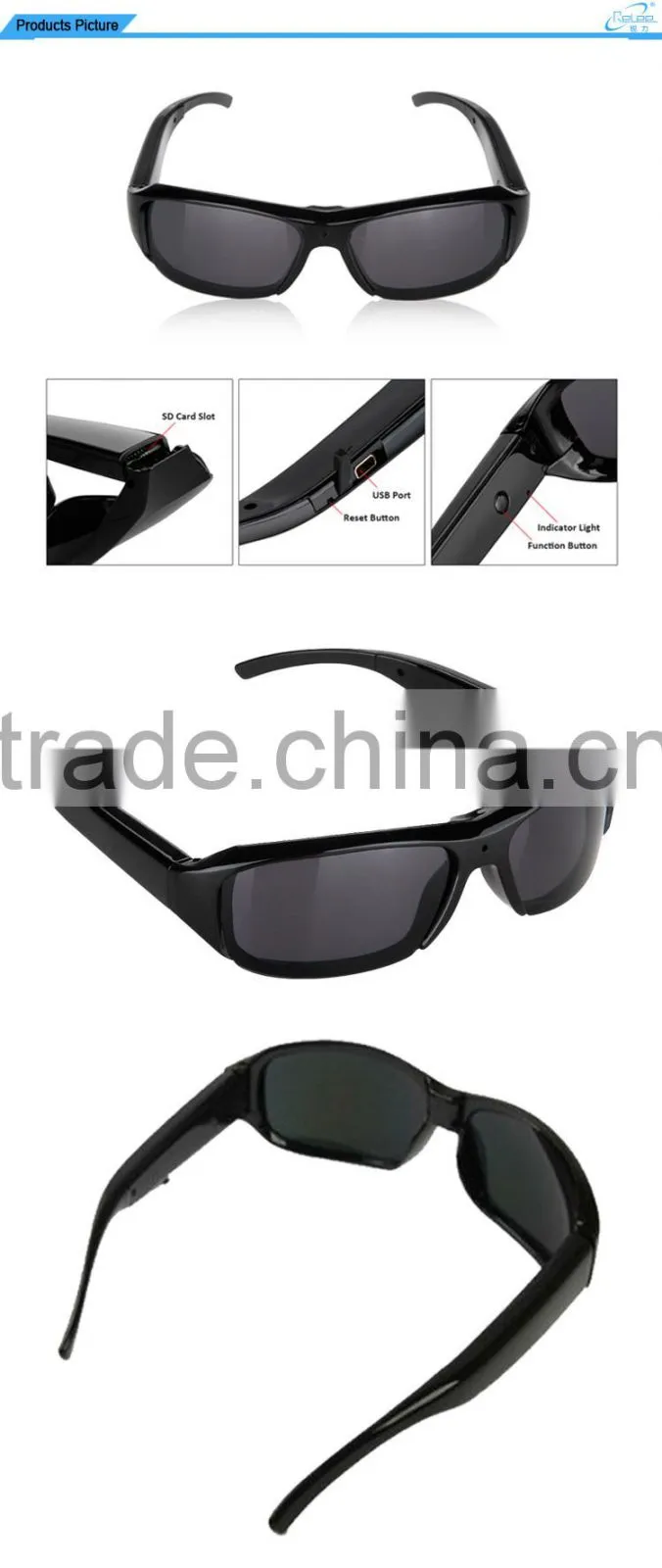 Mini HD 720P Sunglass DV Camera Sunglasses With Video Camera