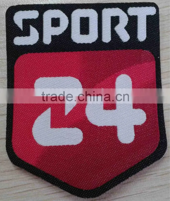custom machine woven patches for garment