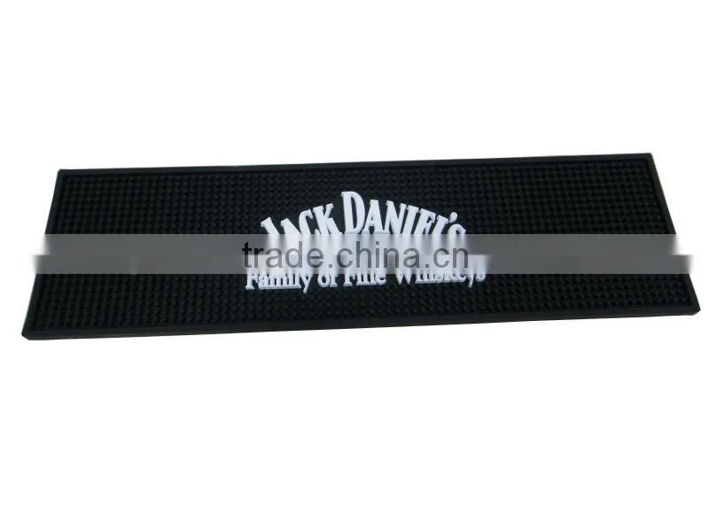 Custom pvc logo spill bar mat