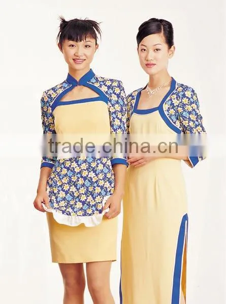 Wholesale good quality new design restaurant waiter uniform