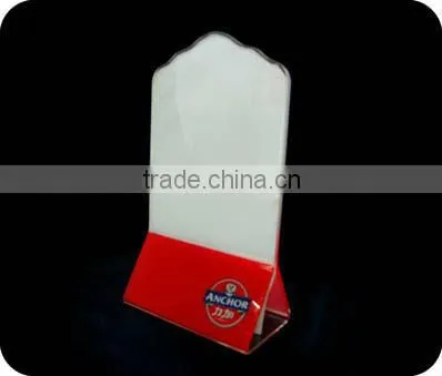 customized acrylic menu stand / acrylic menu stand