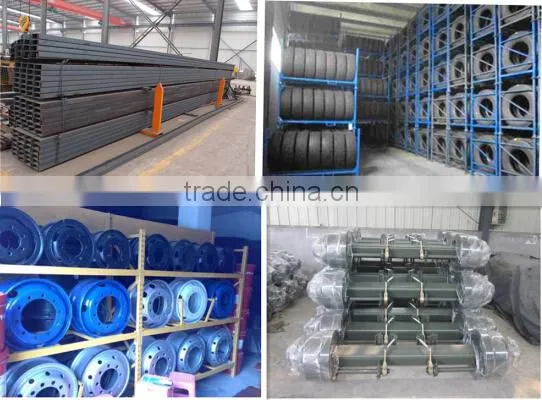 Widely used low bed trailer truck dimensions 40 tons for sale