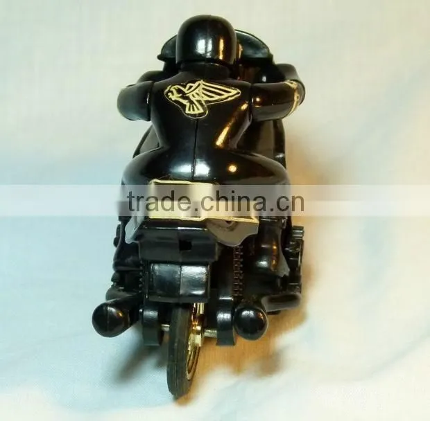 plastic pvc pull-back motorbike man toys;customized plastic motorbike toys men for boys;oem motorbike plastic toys maker
