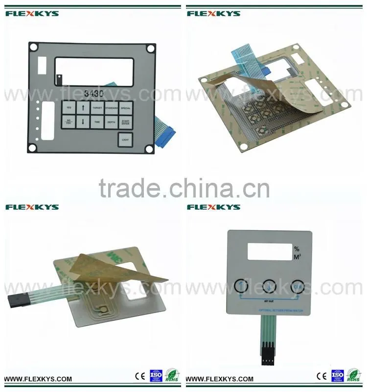 Custom Prototype Metal Dome Control Panel Membrane Switch for Leveling System