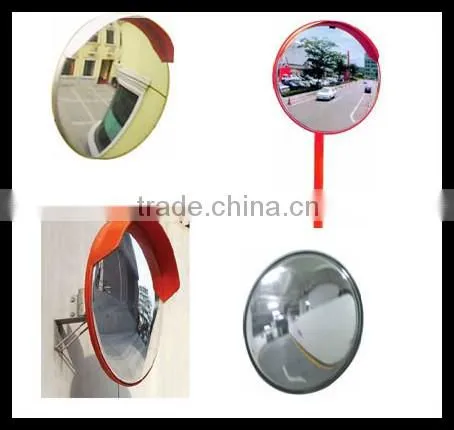 outdoor convex mirror use for traffic safety