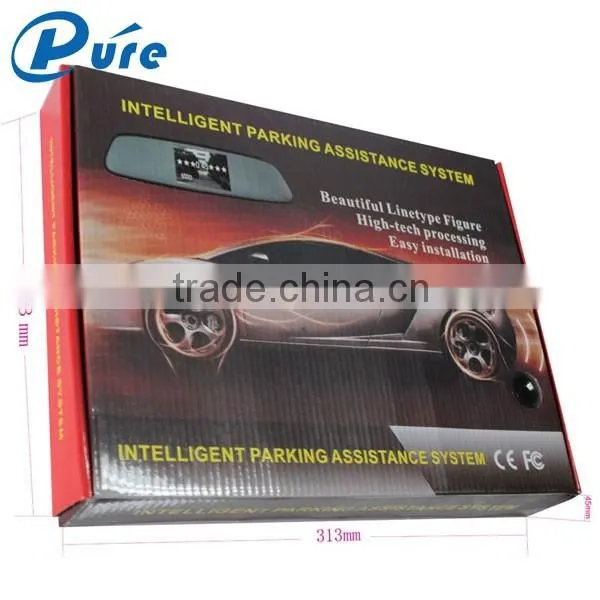 Radar Detection Parking System Beeper Alarm Reverse Sensor LED Display Radar System with 4 Sensors