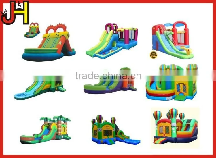 2016 Funny Double Lanes Inflatable Dry Slide For Sale