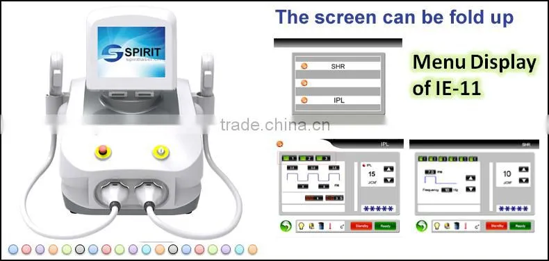 Medical combination best choice IPL handle and SHR (super hair removal) machine