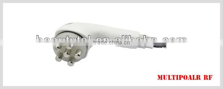 Real 5mhz rf cavitation skin care machine with 40khz cavitation and 5mhz rf handles