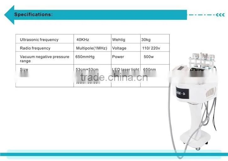 Portable vacuum cavitation RF system fat removal wrinkle removal body shaping beauty machine-V100 promotion price on sale!!!