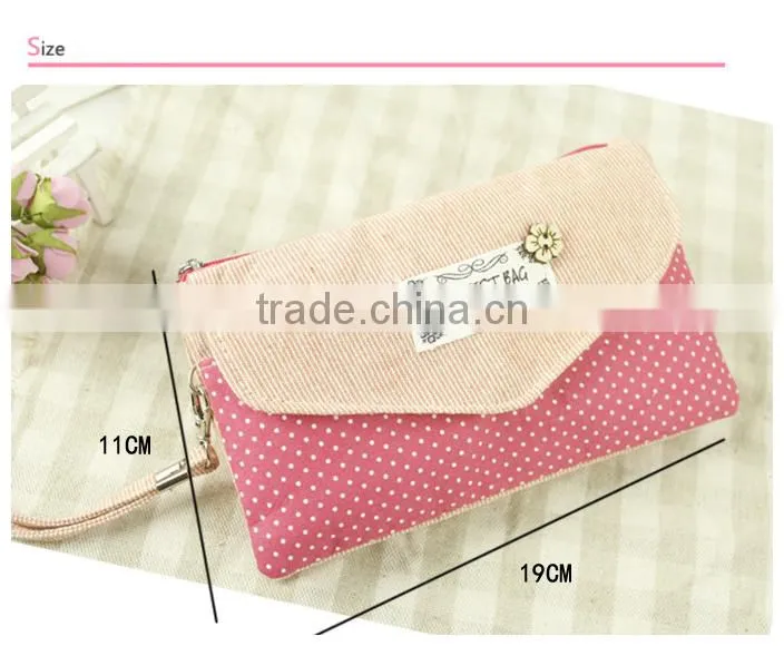 2015 new style cotton fabric lady wallet, man leather wallet, wallet purse