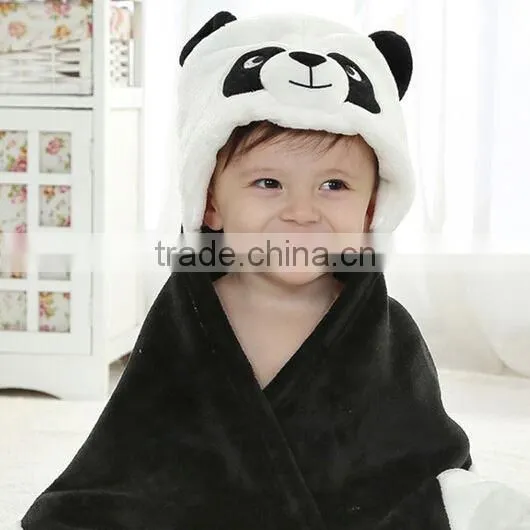 Animal leopar fretted printed bathrobe for kids