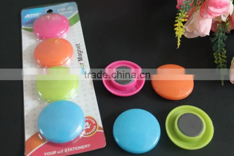 Round shape 30mm color magnet button for office, whiteboard, frige, freezer, school. Wholesale magnet button cheap sale!